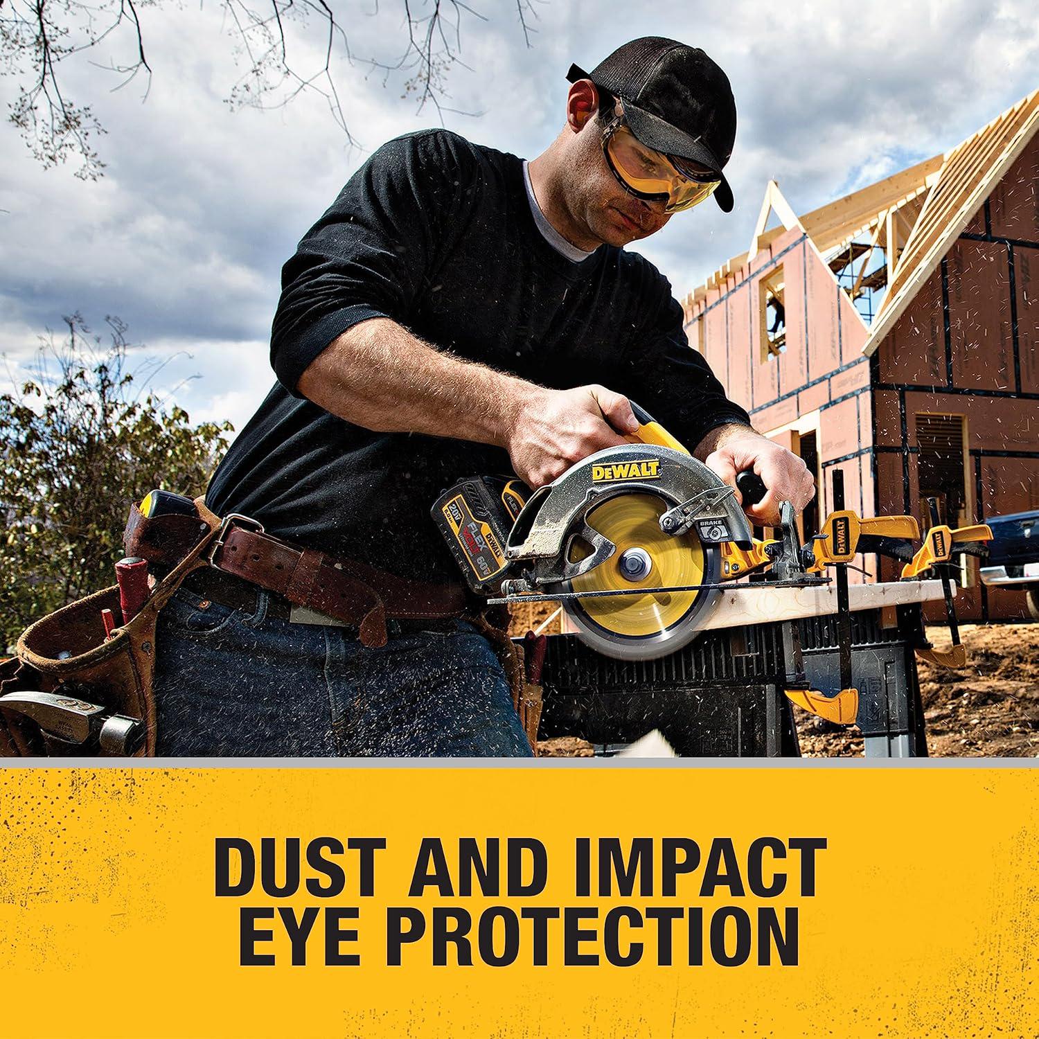 DEWALT DPG82-11 Concealer Clear Anti-Fog Dual Mold Safety Goggle, Clear Lens, 1 Pair,