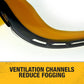 DEWALT DPG82-11 Concealer Clear Anti-Fog Dual Mold Safety Goggle, Clear Lens, 1 Pair,