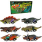 DinoBros Dinosaur Pull-Back Cars, 6 Pack, Dino Toy Vehicles for Kids Ages 3+, Birthday Gift Set for Boys & Girls