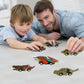 DinoBros Dinosaur Pull-Back Cars, 6 Pack, Dino Toy Vehicles for Kids Ages 3+, Birthday Gift Set for Boys & Girls