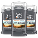 DOVE MEN + CARE Deodorant Stick For Men Morning Fresco Aluminum Free 72-Hour Odor Protection Mens Deodorant With Essential Oils And 1/4 Moisturizing Cream, 3 Ounce (Pack Of 3),