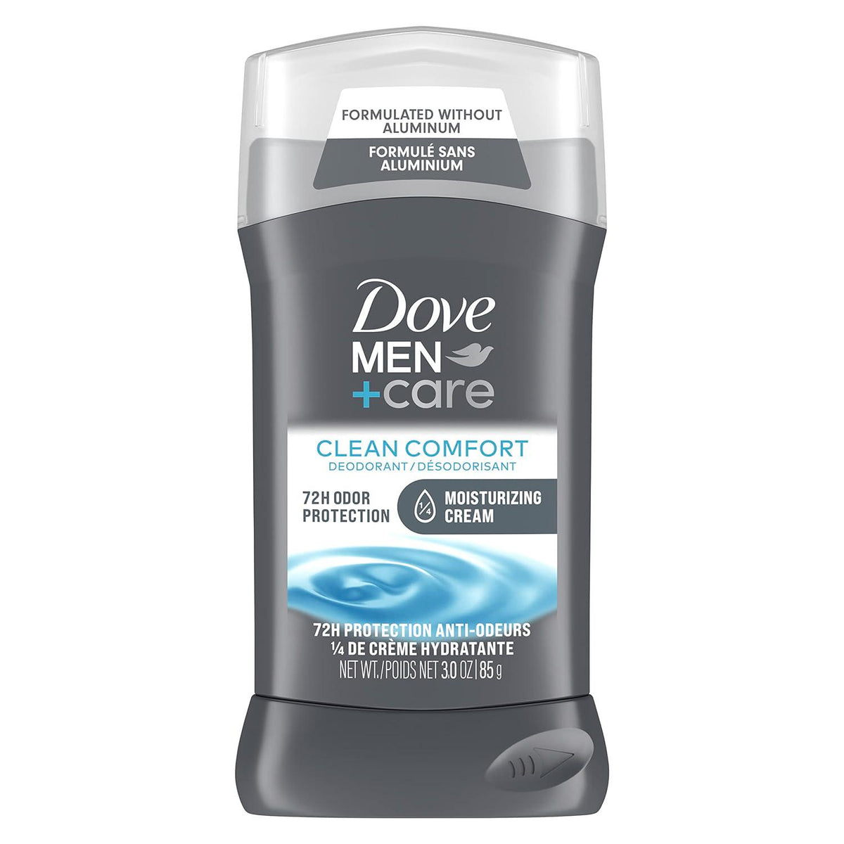 DOVE MEN + CARE Deodorant Stick For Men Clean Comfort Aluminum Free 72-Hour Odor Protection Mens Deodorant With 1/4 Moisturizing Cream 3 Oz,