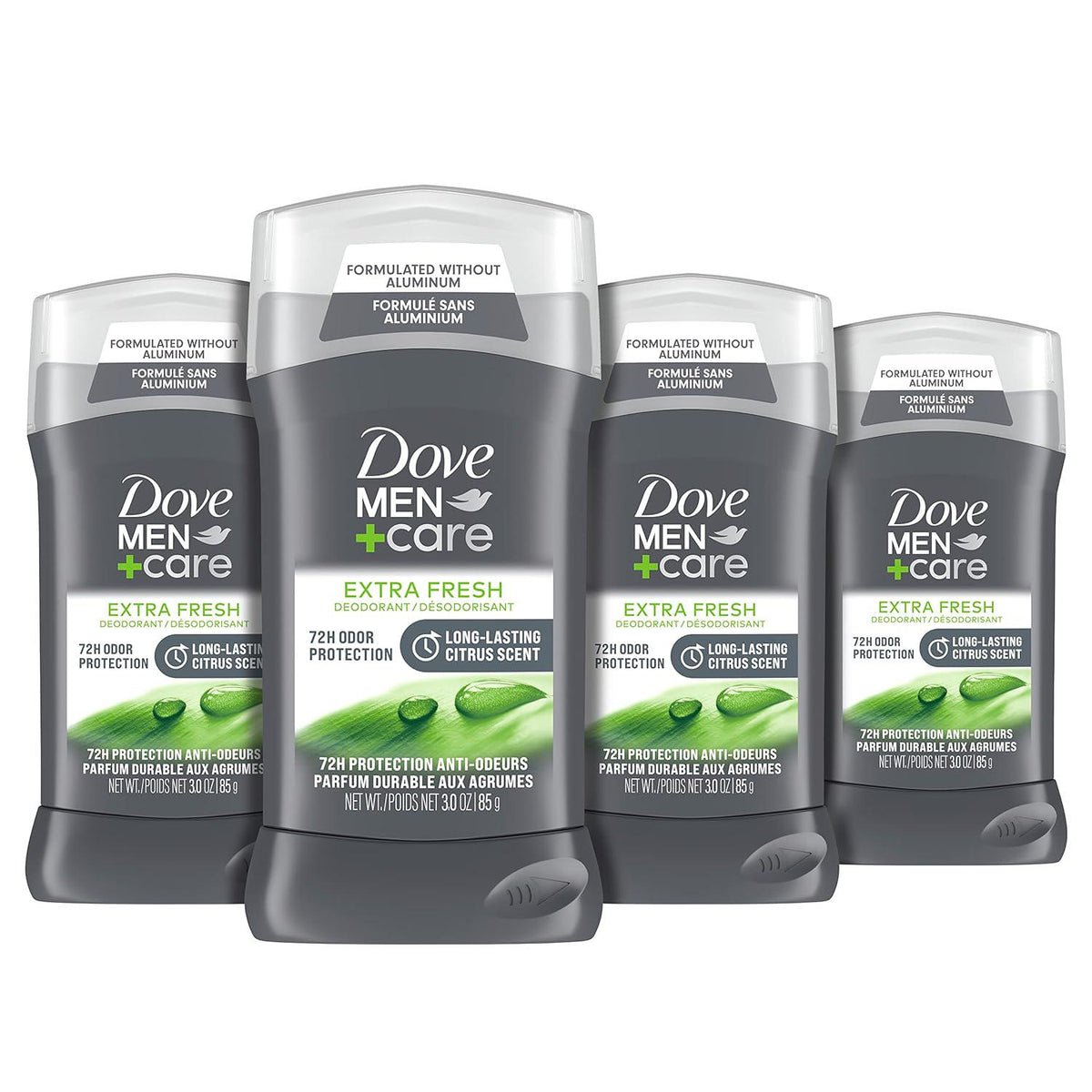 DOVE MEN + CARE Deodorant Stick For Men Clean Comfort Aluminum Free 72-Hour Odor Protection Mens Deodorant With 1/4 Moisturizing Cream, 3 Ounce (Pack Of 4),