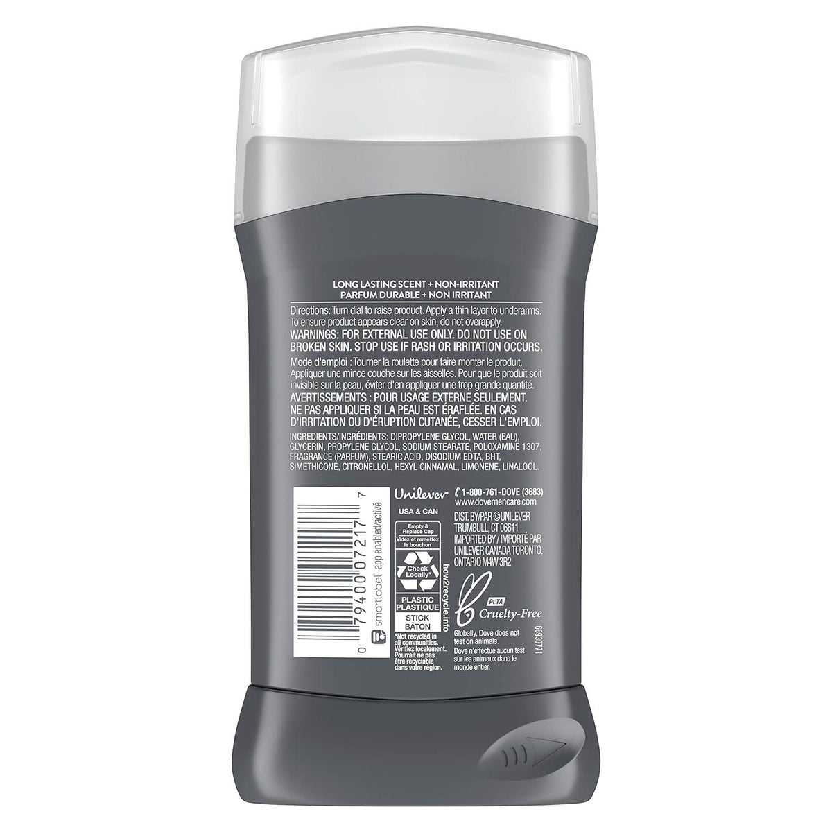 DOVE MEN + CARE Deodorant Stick For Men Clean Comfort Aluminum Free 72-Hour Odor Protection Mens Deodorant With 1/4 Moisturizing Cream, 3 Ounce (Pack Of 4),