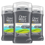 DOVE MEN + CARE Deodorant Stick For Men Aluminum Free 72-Hour Odor Protection Paradiso Sunrise 3 Count Mens Deodorant With Essential Oils And 1/4 Moisturizing Cream 3 Oz,