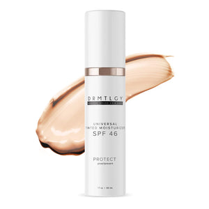 DRMTLGY DRMTLGY Anti-Aging Tinted Moisturizer SPF 46 Sheer Face Sunscreen And Lightweight Makeup With Broad Spectrum UV Protection Hydrating Skin Care And Face Moisturizer FSA HSA Eligible (1.7 Oz)