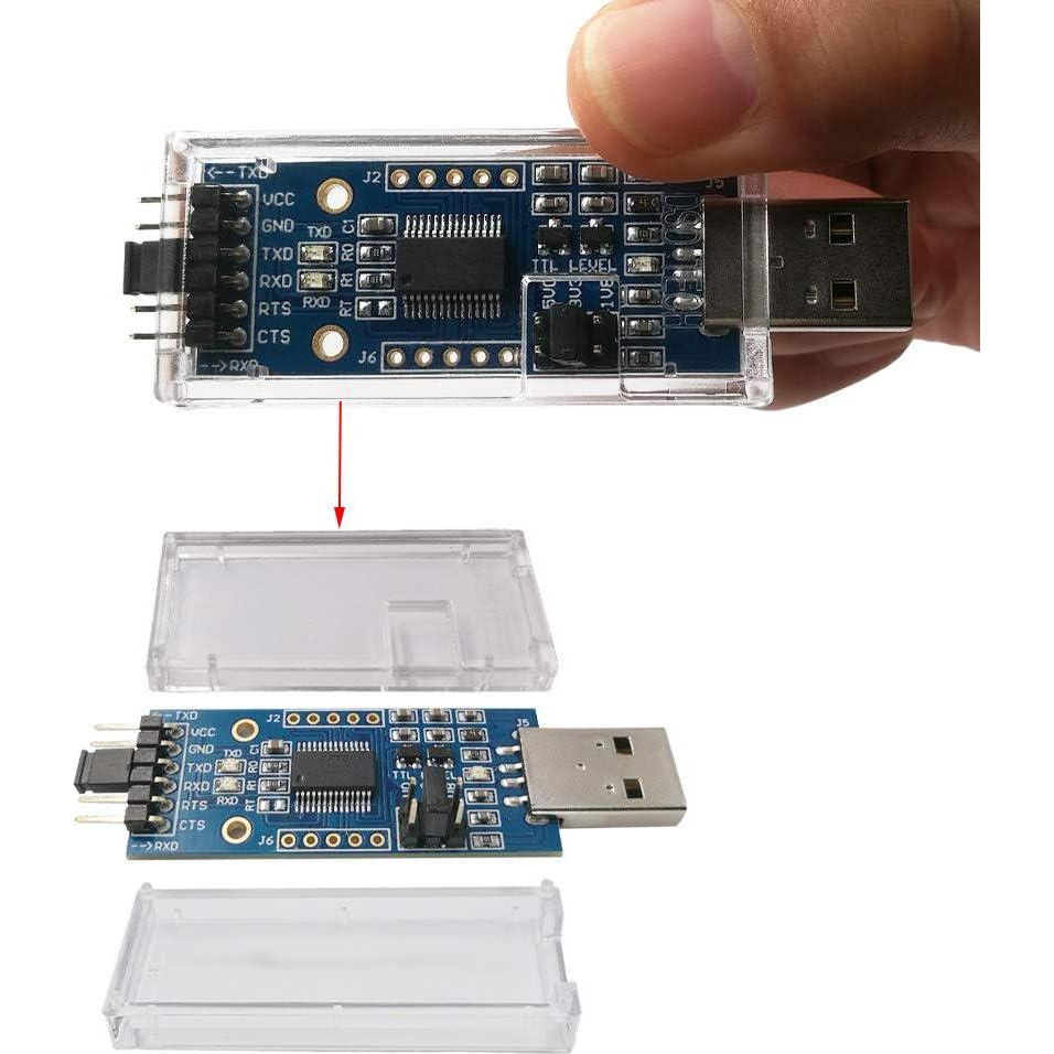 DSD TECH SH-U09C2 USB To TTL Adapter Built-in FTDI FT232RL IC For Debugging And Programming,