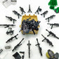 DSPITWOD Army Weapon Pack, 1 Set, Military Building Block Accessories, Guns, SWAT Gear, for Kids Ages 6–12, Compatible Blocks