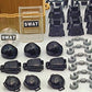 DSPITWOD Army Weapon Pack, 1 Set, Military Building Block Accessories, Guns, SWAT Gear, for Kids Ages 6–12, Compatible Blocks