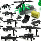 DSPITWOD Army Weapon Pack, 1 Set, Military Building Block Accessories, Guns, SWAT Gear, for Kids Ages 6–12, Compatible Blocks