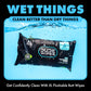 Dude Wipes Flushable Wipes, 3 Pack, 144 Wipes, Unscented, Extra-Large, Adult Wet Wipes with Vitamin E & Aloe, Septic & Sewer Safe