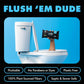 Dude Wipes Flushable Wipes, 3 Pack, 144 Wipes, Unscented, Extra-Large, Adult Wet Wipes with Vitamin E & Aloe, Septic & Sewer Safe