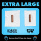 Dude Wipes Flushable Wipes, 3 Pack, 144 Wipes, Unscented, Extra-Large, Adult Wet Wipes with Vitamin E & Aloe, Septic & Sewer Safe