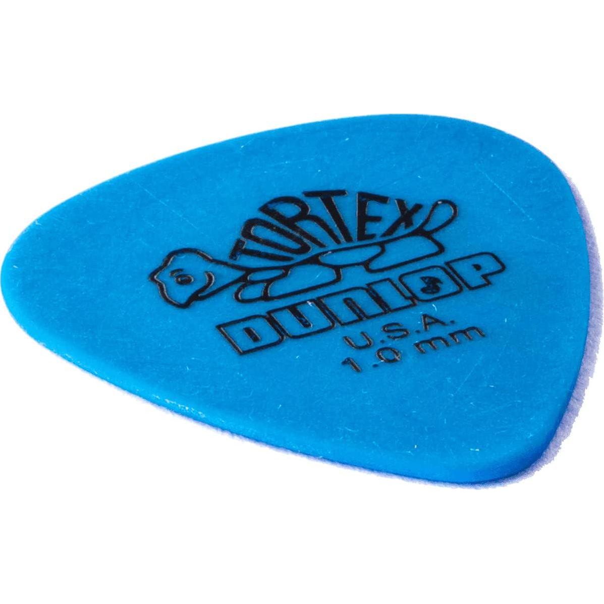 DUNLOP 1.0mm Blue Guitar Pick-12 Pack Tortex Standard (418P1.0),
