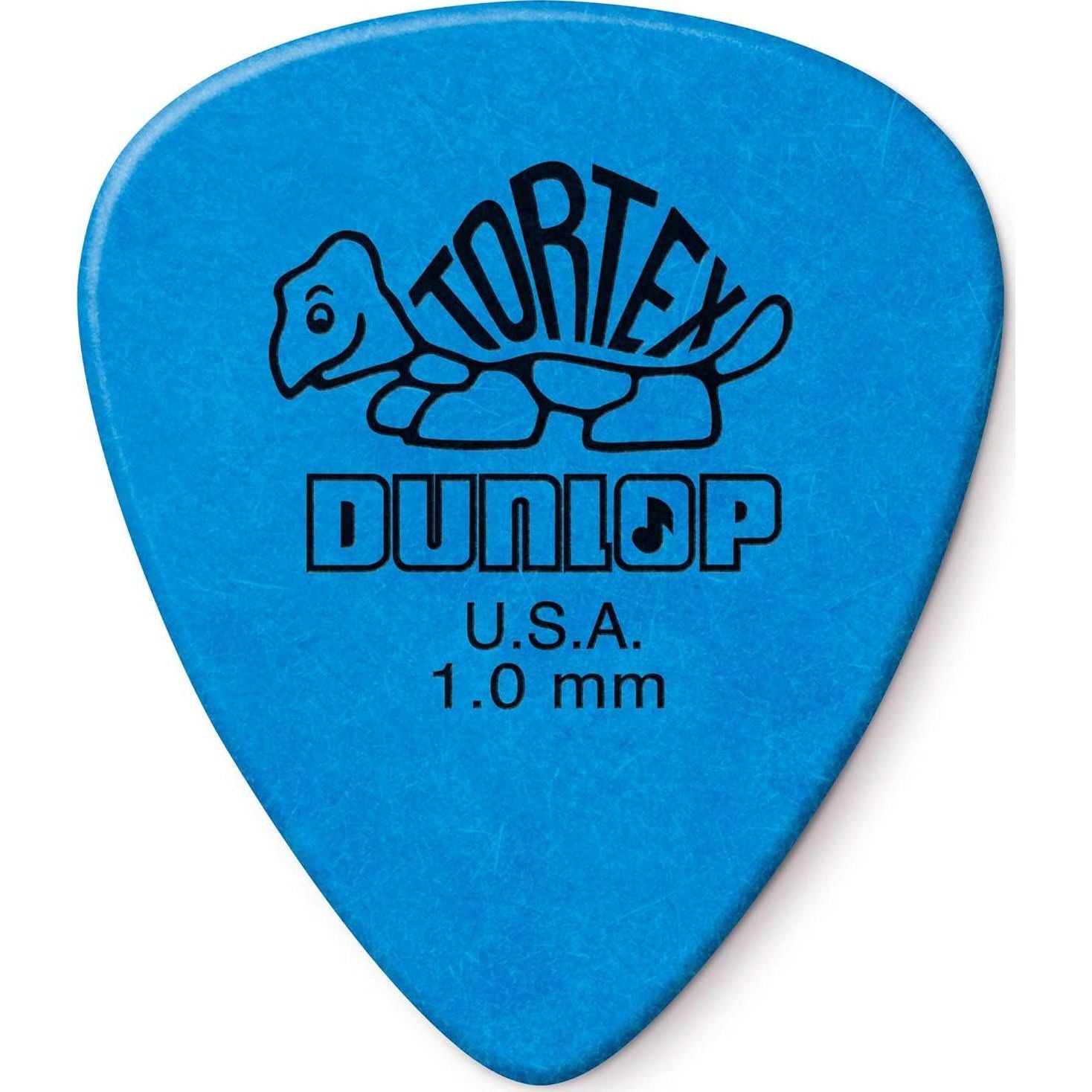 DUNLOP 1.0mm Blue Guitar Pick-12 Pack Tortex Standard (418P1.0),