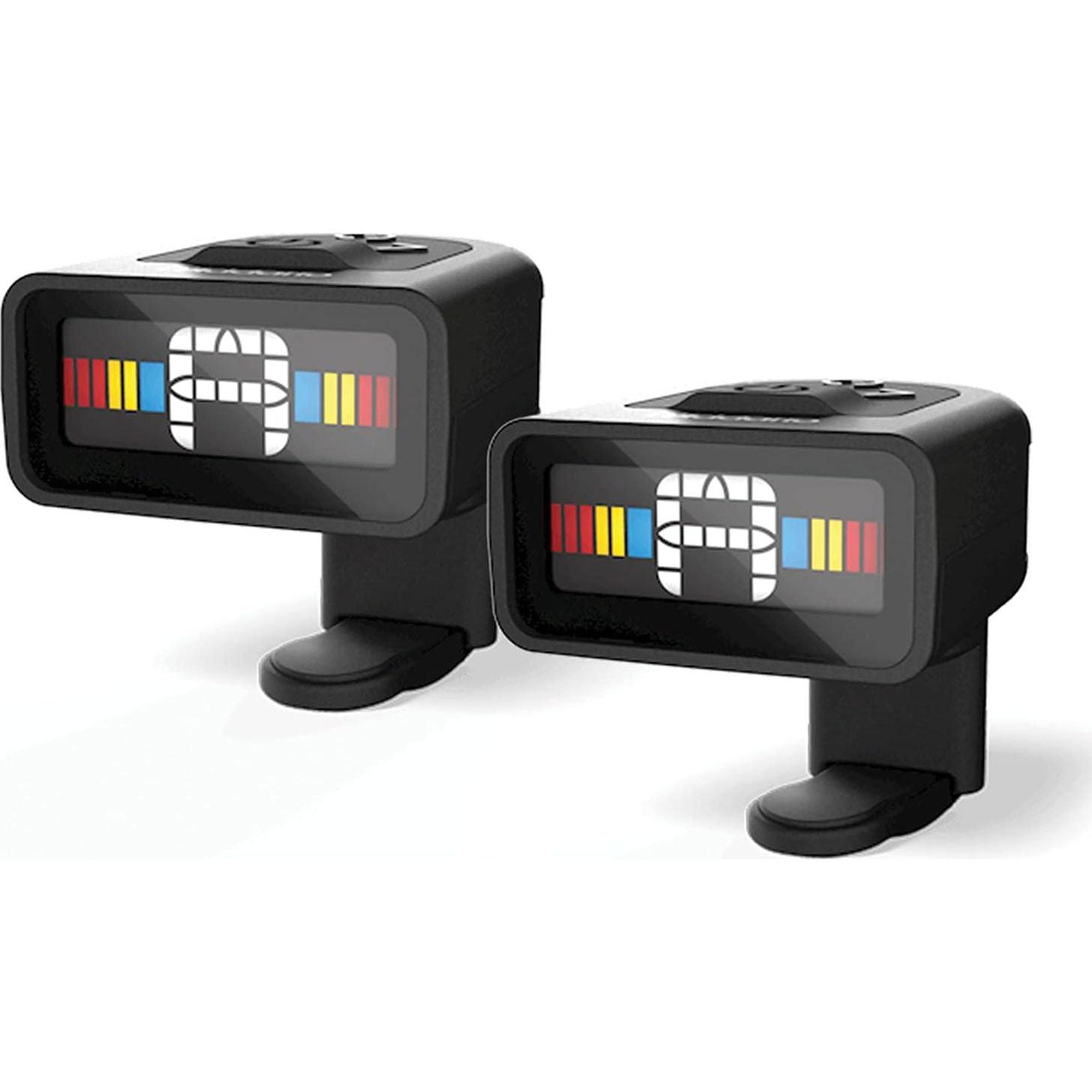 D'Addario Accessories Guitar Tuner - Micro Headstock Tuner - Tuner For Acoustic Guitar, Electric Guitar, Bass Guitar, Mandolin, Banjo, Ukelele - Compact And Discrete - Clip On - 2 Pack,