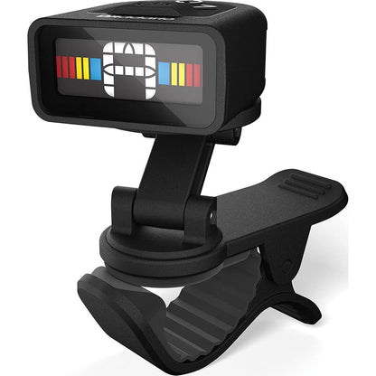 D'Addario Accessories Guitar Tuner - Micro Headstock Tuner - Tuner For Acoustic Guitar, Electric Guitar, Bass Guitar, Mandolin, Banjo, Ukelele, Cello, Double Bass And More - Universal Clip On - 1pk,