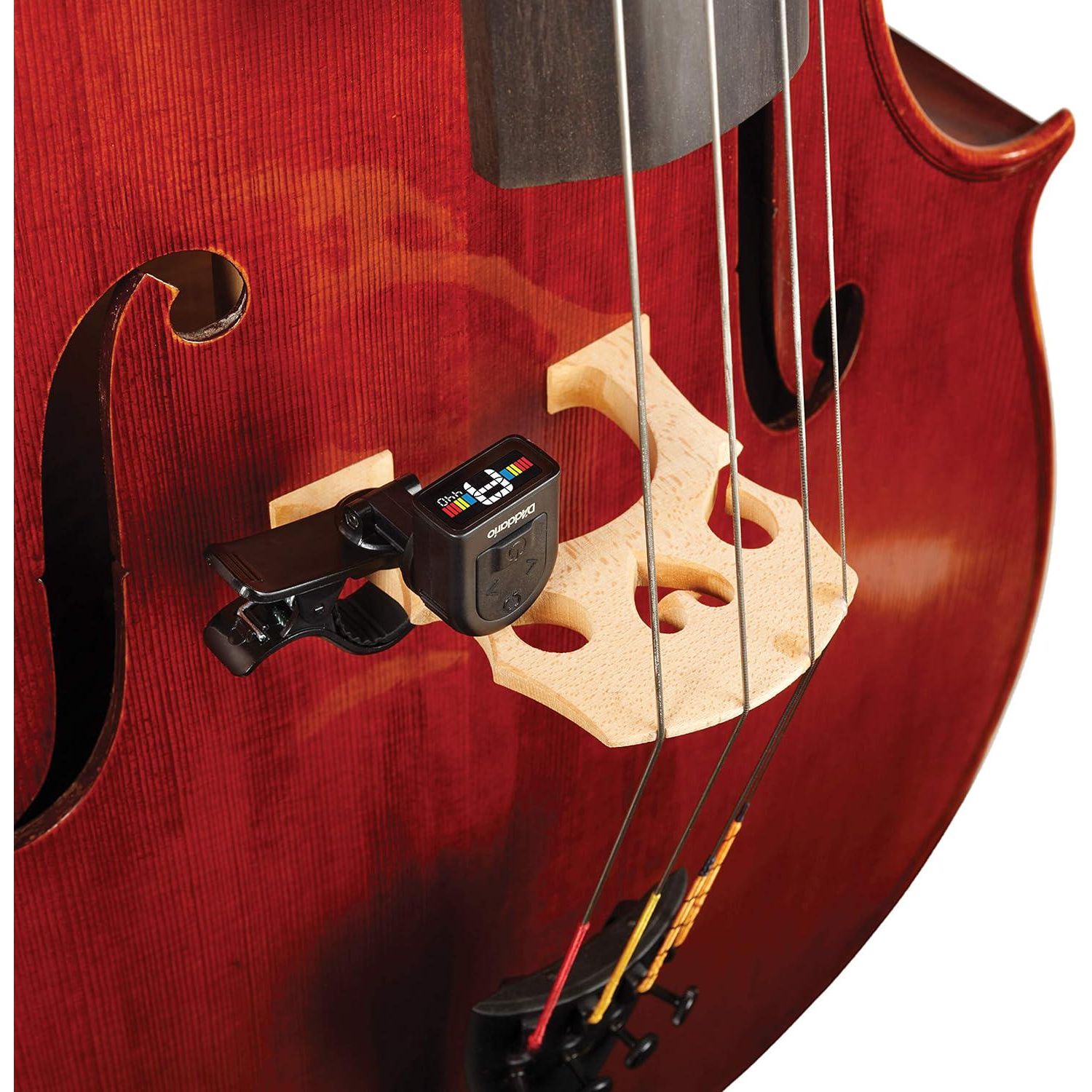 D'Addario Accessories Guitar Tuner - Micro Headstock Tuner - Tuner For Acoustic Guitar, Electric Guitar, Bass Guitar, Mandolin, Banjo, Ukelele, Cello, Double Bass And More - Universal Clip On - 1pk,