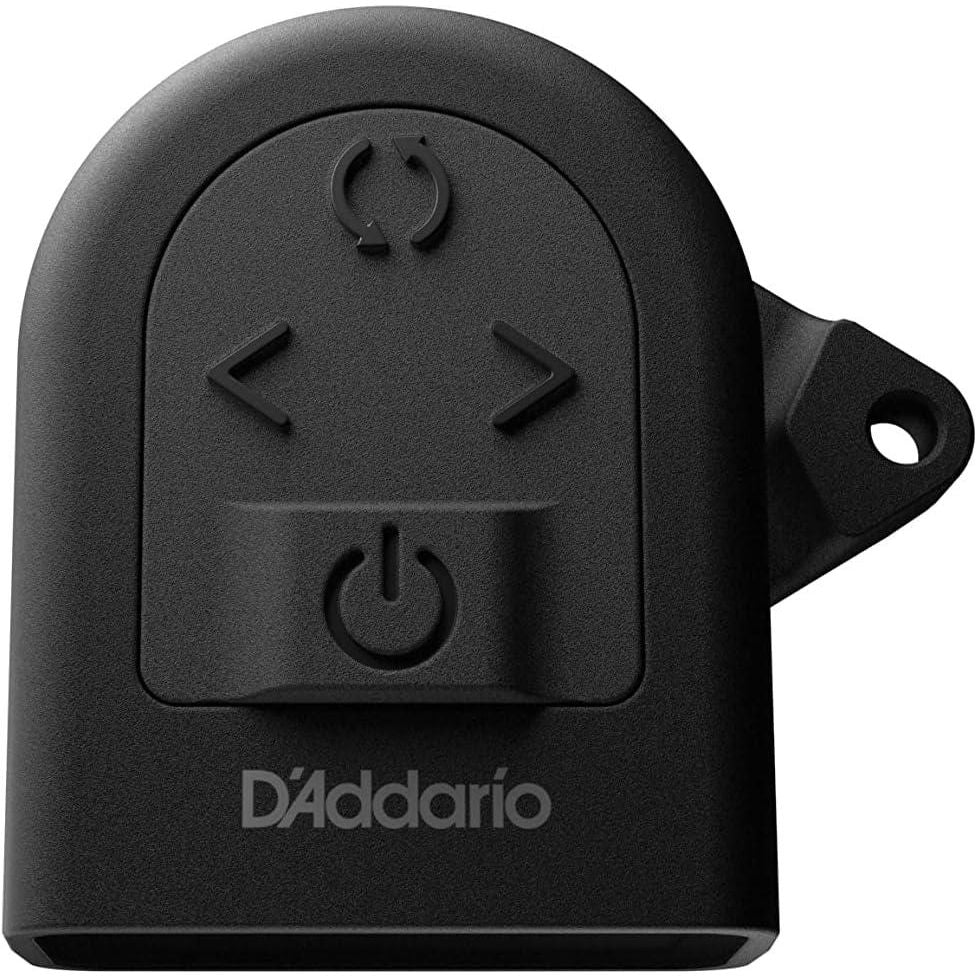 D'Addario Accessories Guitar Tuner - Micro Headstock Tuner - Tuner For Acoustic Guitar, Electric Guitar, Bass Guitar, Mandolin, Banjo, Ukelele - Compact And Discrete - Clip Free - 1 Pack,Black,