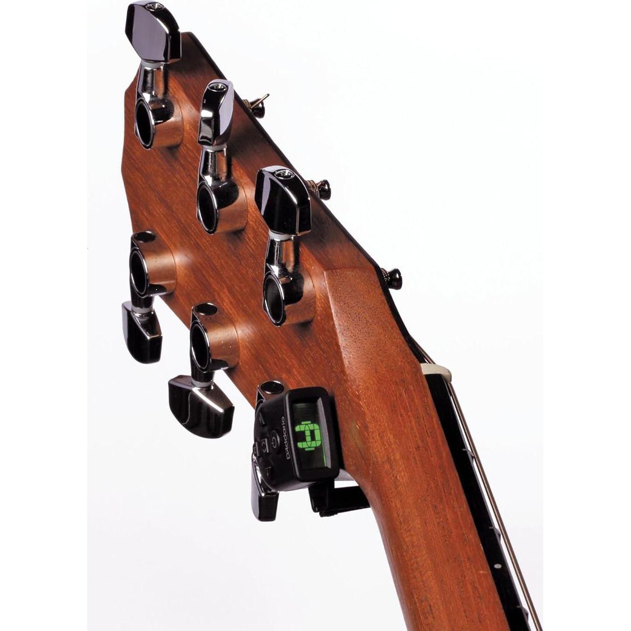 D'Addario Accessories Guitar Tuner - Micro Headstock Tuner - Tuner For Acoustic Guitar, Electric Guitar, Bass Guitar, Mandolin, Banjo, Ukelele - Compact And Discrete - Clip On - 2 Pack,