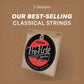 D'Addario Guitar Strings - Pro-Arte Classical Guitar Strings - EJ46-3D - Nylon Guitar Strings - Silver Plated Wound, Nylon Core - Hard Tension, 3-Pack,