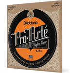 D'Addario Guitar Strings - Pro-Arte Classical Guitar Strings - EJ43 - Nylon Guitar Strings - Silver Plated Wound, Nylon Core - Light Tension, 1-Pack,