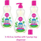 Dapple Dapple Baby Bottle Soap, Hypoallergenic Dish Soap For Baby Bottles, Powered By Plants, 1 Pump Included, Packaging May Vary, Fragrance Free, 16.9 Fl Oz (Pack Of 3)