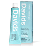 Davids Fluoride Free Whitening And Antiplaque Toothpaste, Natural Spearmint, Mouth And Gum Detox, SLS Free, EWG Verified Clean And Non-Toxic Ingredients, 5.25oz, Made In USA,