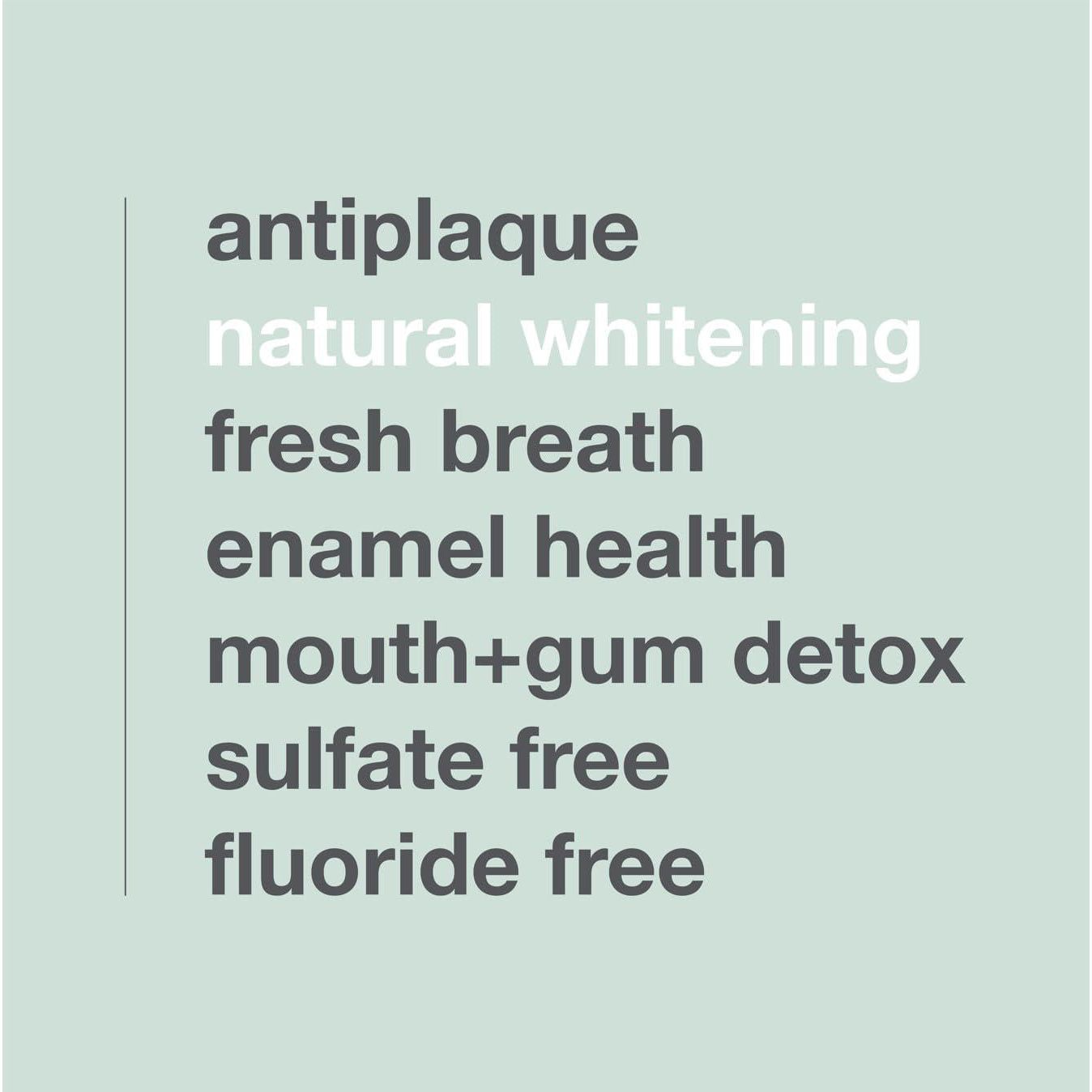 Davids Fluoride Free Toothpaste, Teeth Whitening, Antiplaque, SLS (Sulfate) Free, Promotes Enamel Health, Mouth And Gum Detox, EWG Verified, Natural Peppermint, 5.25oz (3 Pack),