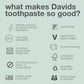Davids Fluoride Free Kids And Adults Toothpaste, Teeth Whitening, Antiplaque, SLS (Sulfate) Free, Promotes Enamel Health, Mouth And Gum Detox, Natural Strawberry Watermelon, 5.25oz,