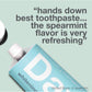 Davids Fluoride Free Whitening And Antiplaque Toothpaste, Natural Spearmint, Mouth And Gum Detox, SLS Free, EWG Verified Clean And Non-Toxic Ingredients, 5.25oz, Made In USA,