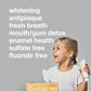 Davids Davids Hydroxi Fluoride Free Kids Nano Hydroxyapatite Toothpaste For Remineralizing Enamel And Sensitive Relief, Antiplaque, SLS Free, Whitening, Orange Vanilla, 4oz, Made In USA