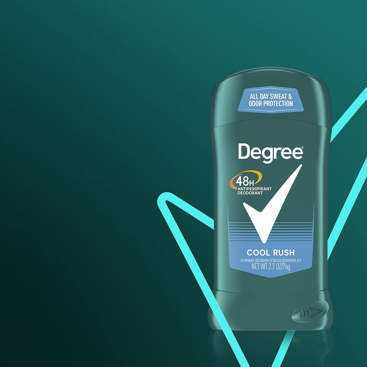 Degree Men Original Antiperspirant Deodorant 48-Hour Odor Protection Cool Rush Mens Deodorant Stick 2.7 Oz, 2 Count,