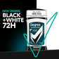 Degree Degree Men UltraClear Antiperspirant Deodorant Black+White 2 Count 72-Hour Sweat And Odor Protection Antiperspirant For Men With MotionSense Technology 2.7 Oz