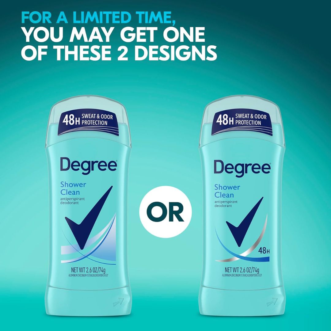 Degree Women Shower Clean Antiperspirant Deodorant Stick 74g,079400251909
