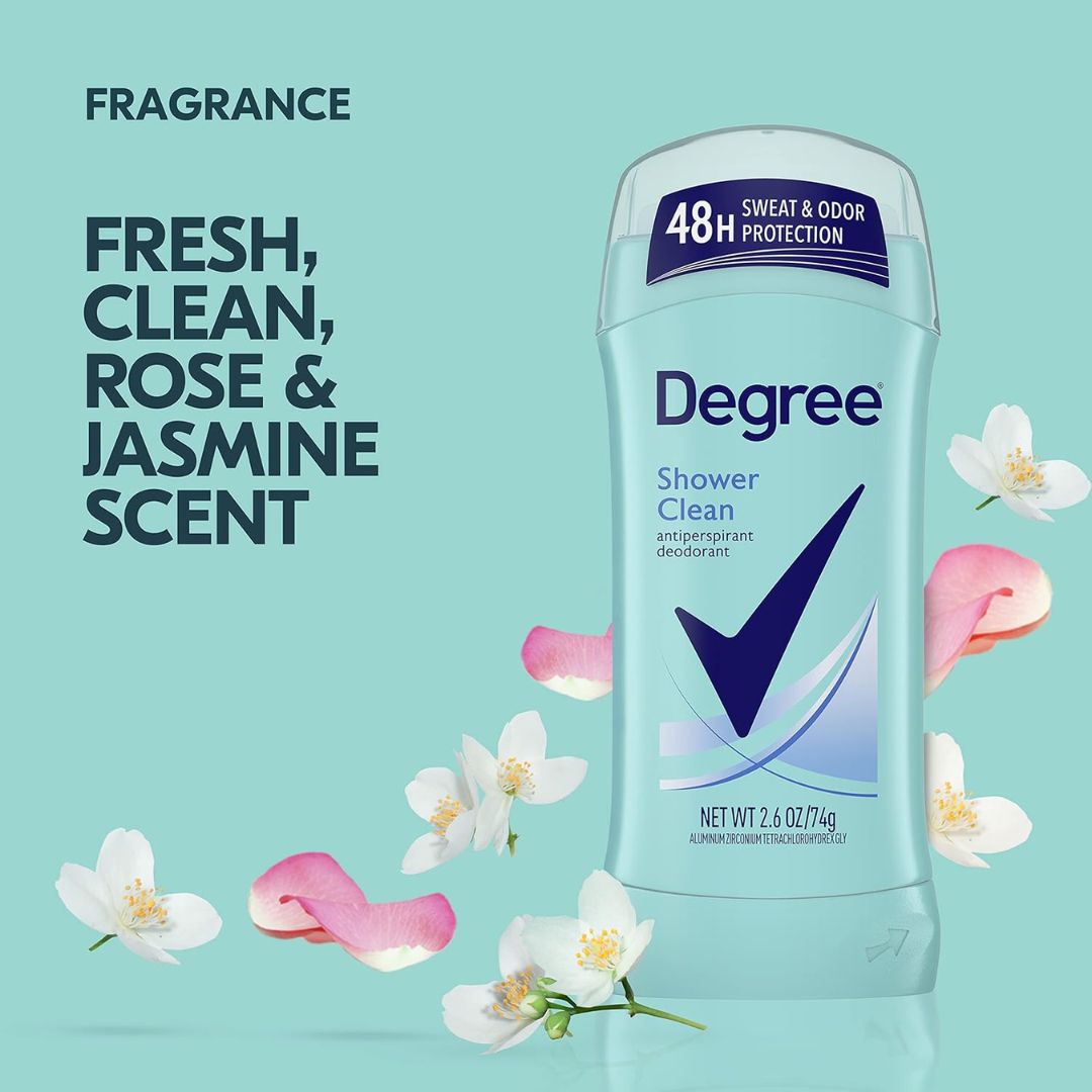 Degree Women Shower Clean Antiperspirant Deodorant Stick 74g,079400251909