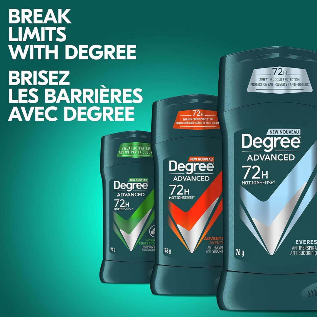 Degree Men Advanced Everest Antiperspirant Deodorant Stick 76g,079400223821