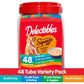 Delectables Squeeze Up Cat Treats Variety Pack Creamy Puree Tubes 0.5 oz 48 Total Grain Free