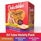 Delectables Squeeze Up Cat Treats 0.5 oz Tubes 54 Count Non Seafood Variety Pack Grain Free Puree Lickables