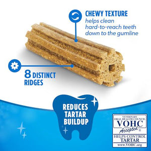 Dentalife Daily Dog Treats for Small and Medium Dogs Chicken Flavor 40 Chews 28.5 oz Bag