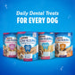 Dentalife Daily Dental Dog Treats Chicken Flavor for Large Dogs Over 40 lbs 36 oz 30 Count Pouch