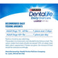 Dentalife Daily Dental Dog Treats Chicken Flavor for Large Dogs Over 40 lbs 36 oz 30 Count Pouch