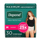 Depend Maximum Absorbency Disposable Underwear For Women