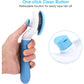 Depets Self Cleaning Slicker Brush for Dogs Cats Bunnies Easy Grooming Tool for Loose Hair