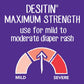 Desitin Maximum Strength Baby Diaper Rash Cream, 40% Zinc Oxide For Treatment, Relief And Prevention, Hypoallergenic, Phthalate- And Paraben-Free Paste, Protects Skin For 12 Hours, 4.8 Oz,