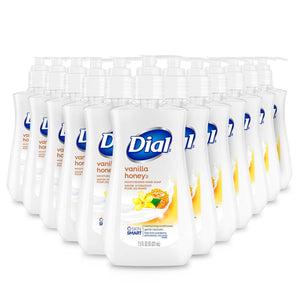 Dial Dial Liquid Hand Soap, Vanilla Honey, 7.5 Fl Oz, Pack Of 12