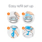 Diaper Genie Bags Refills 270 Count (Pack Of 3) Clean Laundry Scent | Diaper Pail Refills With Max Odor Lock | Holds Up To 810 Newborn Diapers,666594205476
