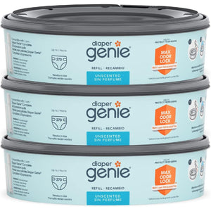 Diaper Genie Bags Refills 270 Count (Pack Of 3) With Max Odor Lock | Holds Up To 810 Newborn Diapers,666594205483