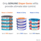 Diaper Genie Essentials Round Refill Pack Of 4 | Holds Up To 1280 Newborn Diapers | Features Unscented Continuous Film | Compatible With Diaper Genie Complete And Expressions Pails,