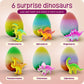 Dinosaur Hatching Surprise Eggs, 6 Pack, Grows 600%, Dino Party Favor Toys for Kids Ages 3–8